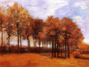 Autumn Landscape by Vincent van Gogh - Hand-Painted Oil Painting Reproduction