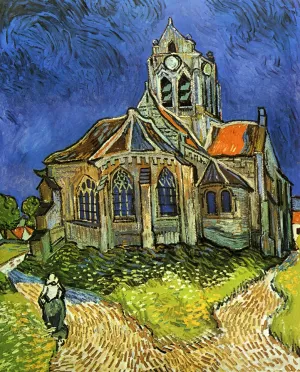 Church at Auvers also known as The Church at Auvers by Vincent van Gogh Oil Painting Reproduction