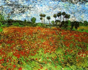 Field with Poppies by Vincent van Gogh Oil Painting Reproduction