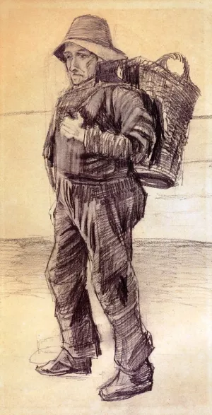 Fisherman by Vincent van Gogh - Hand-Painted Oil Painting Reproduction