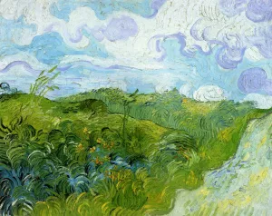 Green Wheat Fields by Vincent van Gogh - Hand-Painted Oil Painting Reproduction