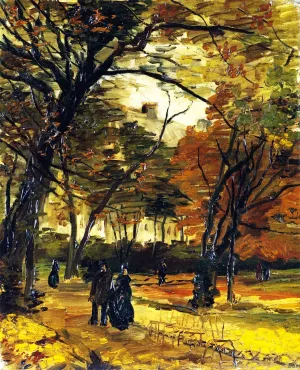In the Bois de Boulogne by Vincent van Gogh - Hand-Painted Oil Painting Reproduction