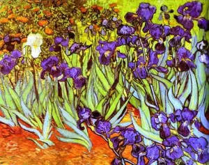Irises 1889 by Vincent van Gogh - Hand-Painted Oil Painting Reproduction