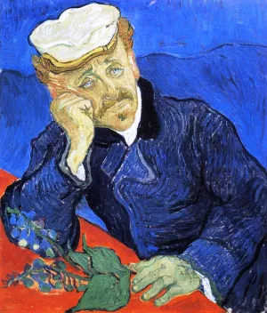 Portrait of Doctor Gachet II by Vincent van Gogh - Hand-Painted Oil Painting Reproduction