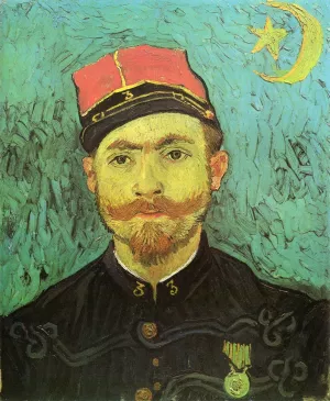 Portrait of Milliet, Second Lieutnant of the Zouaves by Vincent van Gogh - Hand-Painted Oil Painting Reproduction
