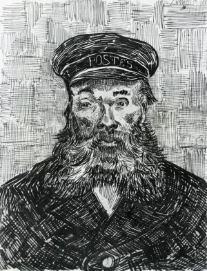 Portrait of the Postman Joseph Roulin II by Vincent van Gogh - Hand-Painted Oil Painting Reproduction