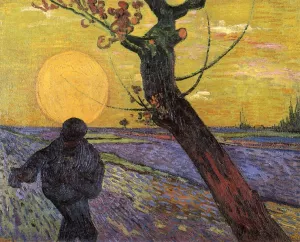 Sower with Setting Sun by Vincent van Gogh - Hand-Painted Oil Painting Reproduction