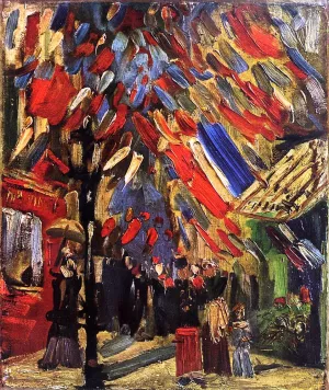 The Fourteenth of July Celebration in Paris by Vincent van Gogh - Hand-Painted Oil Painting Reproduction