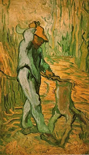 The Woodcutter after Millet by Vincent van Gogh - Hand-Painted Oil Painting Reproduction