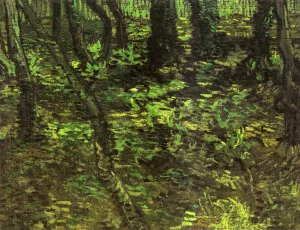 Undergrowth with Ivy by Vincent van Gogh Oil Painting Reproduction