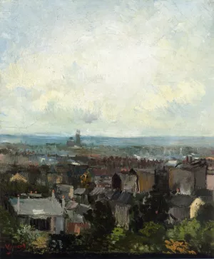 View of Paris from Near Montmartre by Vincent van Gogh Oil Painting Reproduction